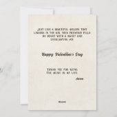 あなたは私のハートを歌わせるバレンタイン シーズンカード (裏面)