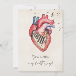 あなたは私のハートを歌わせるバレンタイン シーズンカード