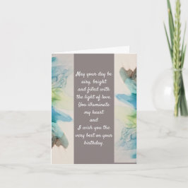 「あなたは私のハートを照らす」誕生日ノートカード ノートカード