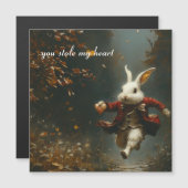 あなたは私のハートを盗んだ、ハート泥棒バニー マグネット招待状 (正面/裏面)