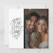 あなたは私のハートクリーン黒バレンタインを取った シーズンカード (正面)