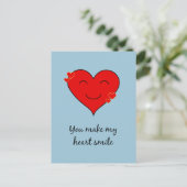 あなたは私のハートスマイルを青くする ポストカード (スタンド正面)