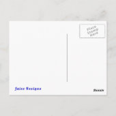 あなたは私のハートスマイルを青くする ポストカード (裏面)