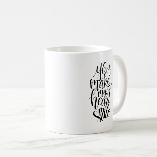あなたは私のハートスマイルマグを作る コーヒーマグカップ (正面右)
