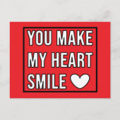 あなたは私のハートスマイル ポストカード (正面)