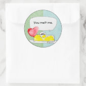 あなたは私のハートバターカスタムステッカー ラウンドシール (バッグ)