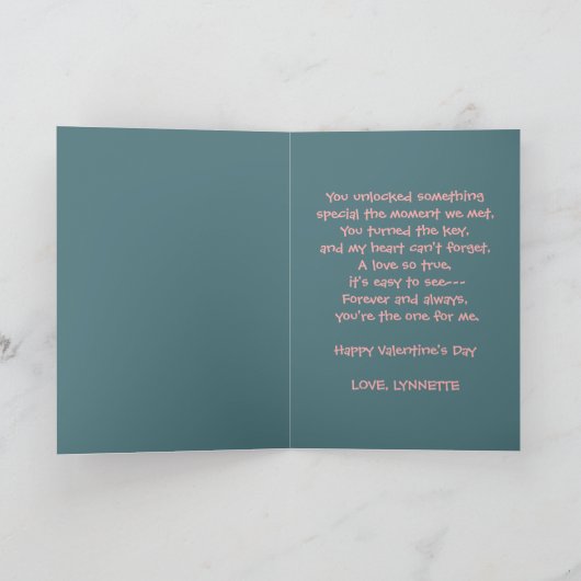 あなたは私のハートバレンタインへの鍵を持っている シーズンカード (内部)