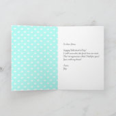 あなたは私のハートバレンタインデーのカード(ターコイズ) カード (内部)