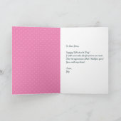 あなたは私のハートバレンタインデーのカード(ピンク) カード (内部)