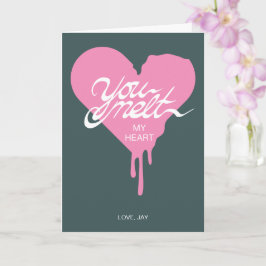 あなたは私のハートバレンタインデーのカード(ピンク) カード