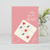 あなたは私のハートバレンタインデーのギフトカードを獲得 招待状 (スタンド正面)