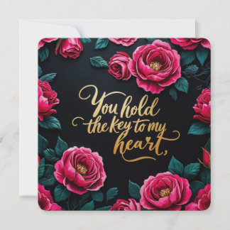 あなたは私のハートバレンタインデーの鍵を持っている シーズンカード