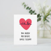 あなたは私のハートビートをより速くバレンタインデーの愛 シーズンカード (スタンド正面)