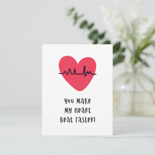 あなたは私のハートビートをより速くバレンタインデーの愛 シーズンカード (スタンド正面)