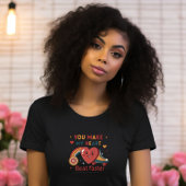 あなたは私のハートビートを速くする,おもしろいレトロVelentine Tシャツ