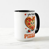 あなたは私のハートピザかわいい新婚ギフトを持っている マグカップ (正面右)