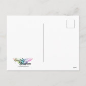 あなたは私のハートフライピンク蝶バレンタイン シーズンポストカード (裏面)