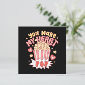 あなたは私のハートポップ・アートのおもしろいバレンタインを作る 招待状 (スタンド正面)