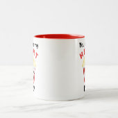 あなたは私のハートポップ・アートのの贈り物をする ツートーンマグカップ (中央)