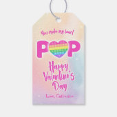 あなたは私のハートポップ・アートのバレンタインラベル ギフトタグ (正面)