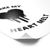 あなたは私のハートメルトラブ恋人引用文 フォトプリント            (角)