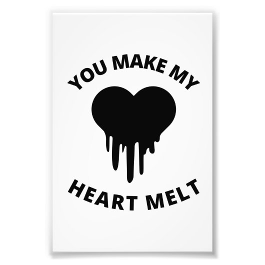 あなたは私のハートメルトラブ恋人引用文 フォトプリント            (正面)