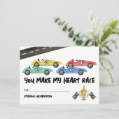 あなたは私のハートレース子供バレンタインデーのカードを作る シーズンカード (スタンド正面)