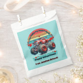 あなたは私のハートレース赤いモンスタートラックにする フェイバーバッグ (クリップ留めされた状態)