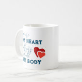 あなたは私のハート歩くの外の体1 コーヒーマグカップ (正面左)