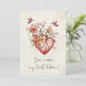 あなたは私のハート開花ハッピーバレンタイン シーズンカード (スタンド正面)