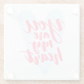 あなたは私のハート ガラスコースター (裏面)