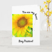 あなたは私のハート～明るく元気な黄色のひまわり カード (黄色い花)