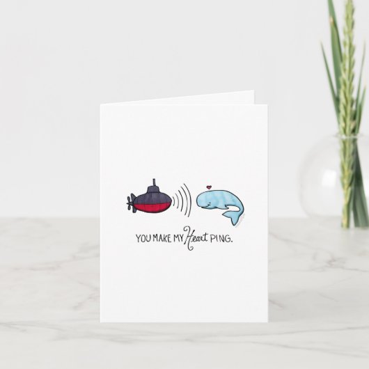 あなたは私のハートPingノートカードを作る カード (正面)