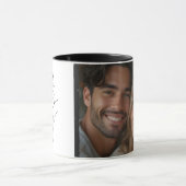 あなたは私のハートRomantic Black写真を撮った マグカップ (中央)