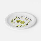 あなたは私のバター半愛アボカド ペーパープレート (アングル)