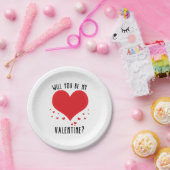 あなたは私のバレンタインになれますか？ ペーパープレート (パーティー)