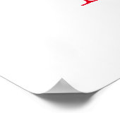 あなたは私のバレンタインダッチシュント子犬ハート ポスター (角)