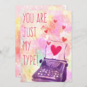 あなたは私のバレンタインデーカードにすぎない シーズンカード (正面/裏面)