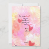 あなたは私のバレンタインデーカードにすぎない シーズンカード (裏面)