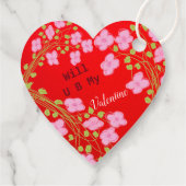 あなたは私のバレンタインハートラベル フェイバータグ (裏面)