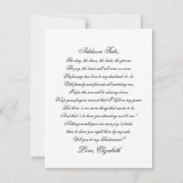 あなたは私のバーデメイドの脚本家の詩のカードになるか