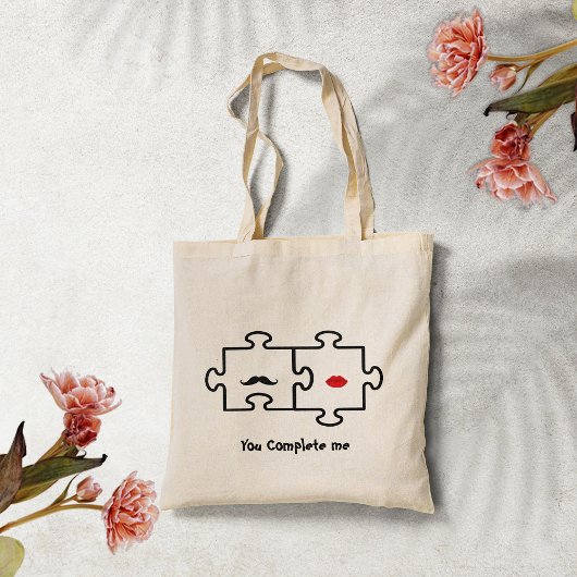 あなたは私のパズルピースのトートバッグを完了 トートバッグ