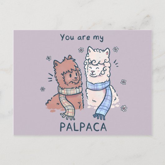 あなたは私のパルパカはがきです ポストカード (正面)