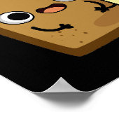 あなたは私のパンおもしろいバタープンダークBG ポスター (角)