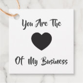 あなたは私のビジネスギフトのハートである、クラフトラベル フェイバータグ (正面)