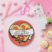 あなたは私のピザのハート ペーパープレート (パーティー)