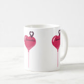 あなたは私のピンクのロリポップのハート パーソナライズされた コーヒーマグカップ (正面右)