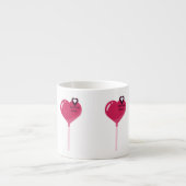 あなたは私のピンクのLollypopハートにいる エスプレッソカップ (正面)