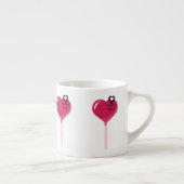 あなたは私のピンクのLollypopハートにいる エスプレッソカップ (右)