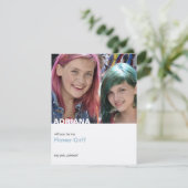 あなたは私のフラワーガールになってくれる？ シンプル モダン フォト 招待状 (スタンド正面)